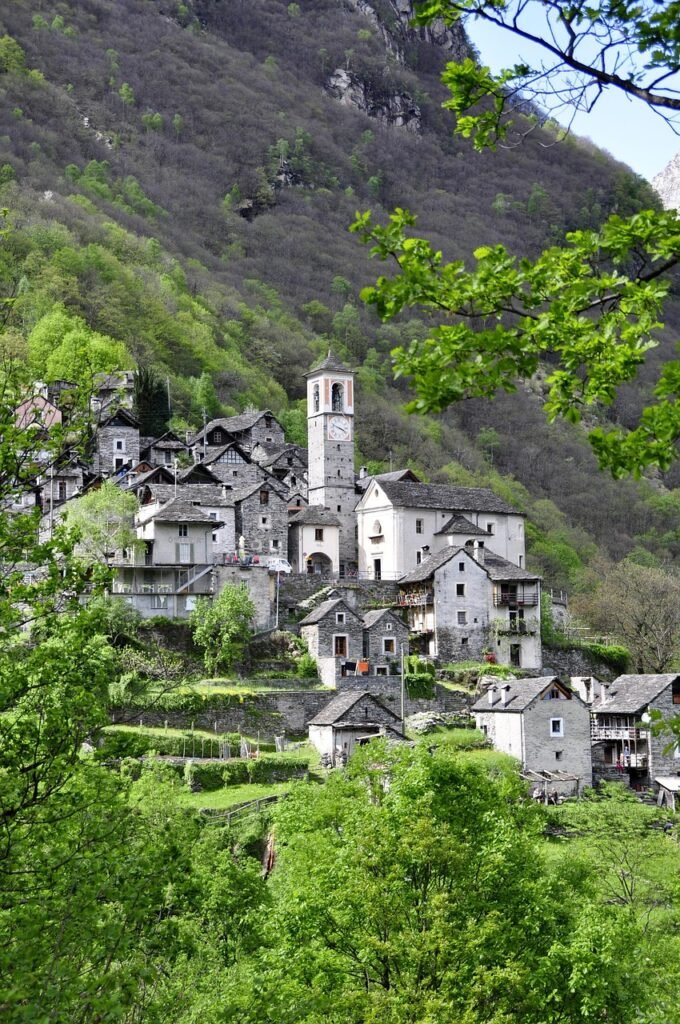 alps, mountain village, village, ticino, church, stone house, switzerland, village, switzerland, switzerland, switzerland, switzerland, switzerland